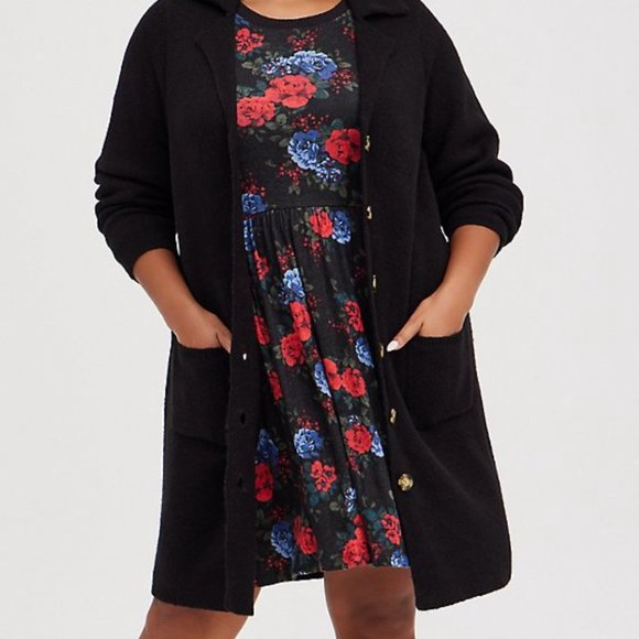 Long Cardigan Sweater Jacket 4X Torrid NWT - Picture 2 of 7